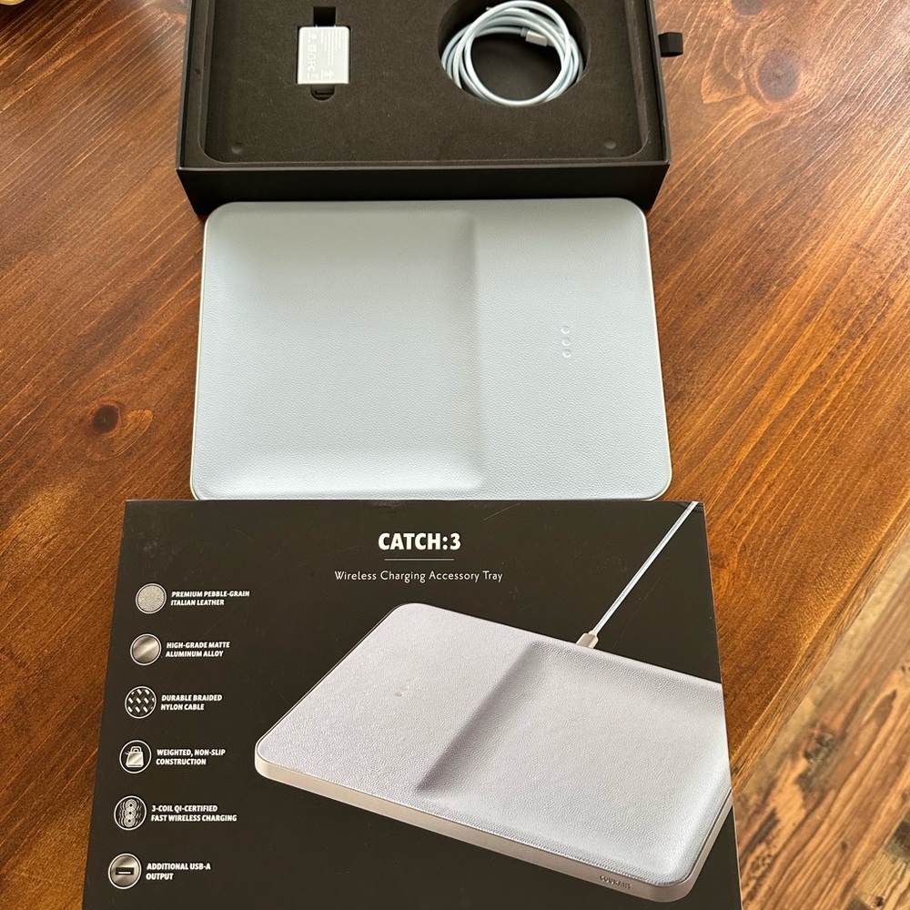 Gray Dual Surface Wireless Charger